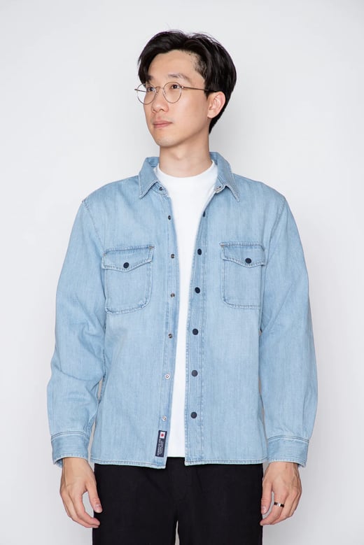 C.O.F. Studio - Overshirt - Indigo Stone Wash