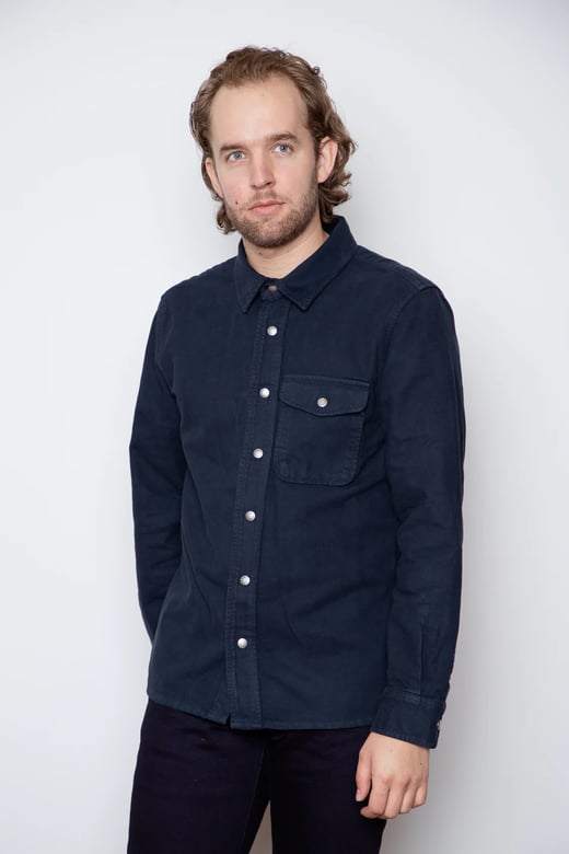 C.O.F. Studio - Overshirt - Soft Moleskin Navy